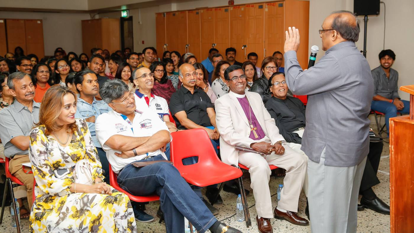 Prof.Lakshman addressing the inaugural lecture on 30th May 2015